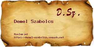 Demel Szabolcs névjegykártya